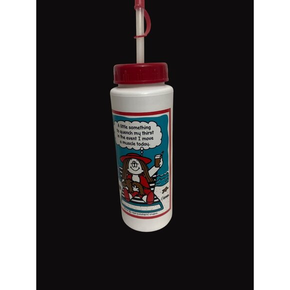 Cathy Guisewite 1994 Insulated Tumbler /  Straw - Picture 1 of 5